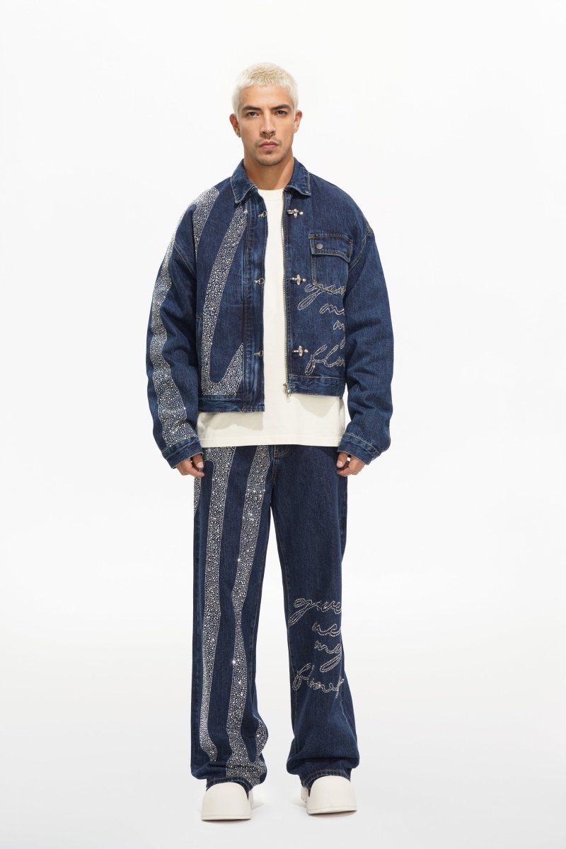Encrypted Jacket Denim Blue - Valabasas