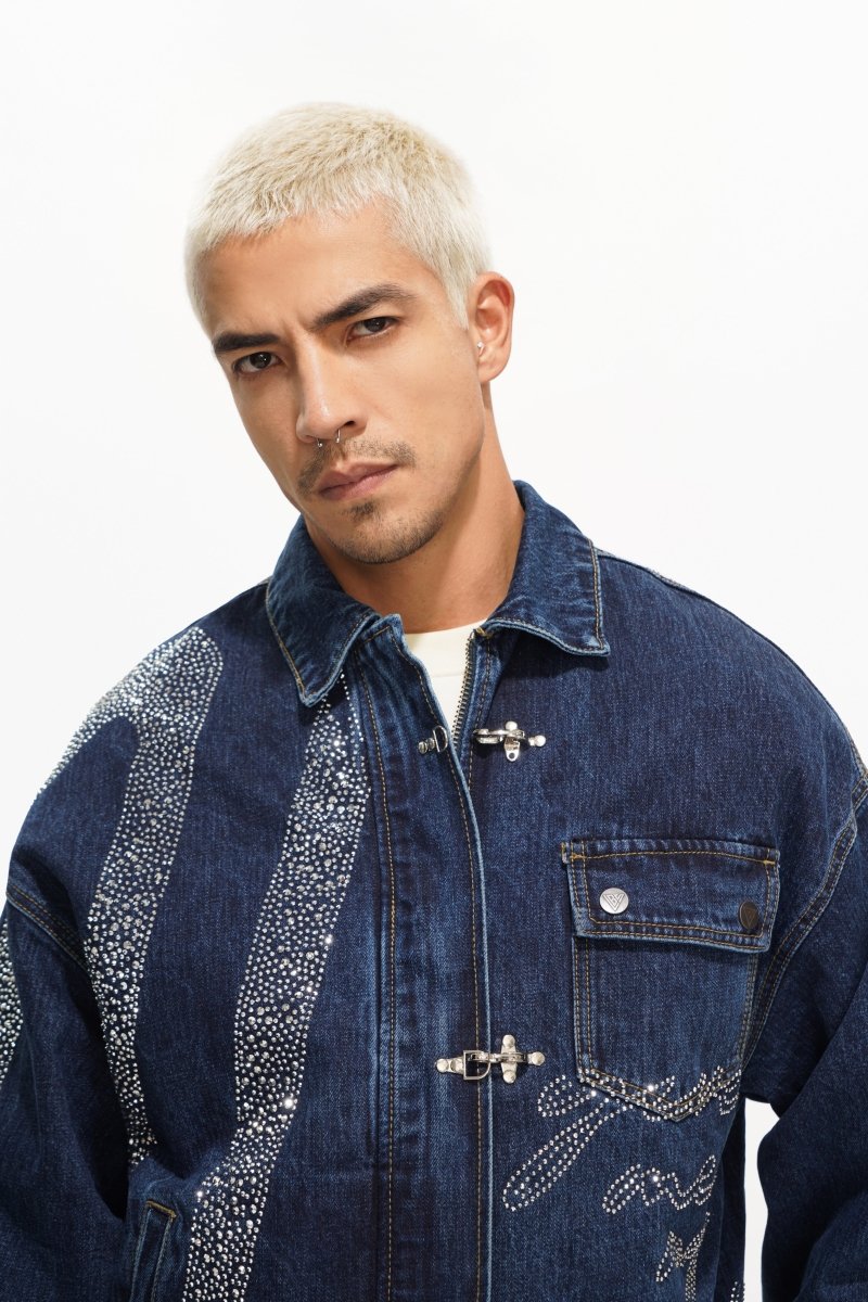 Encrypted Jacket Denim Blue - Valabasas