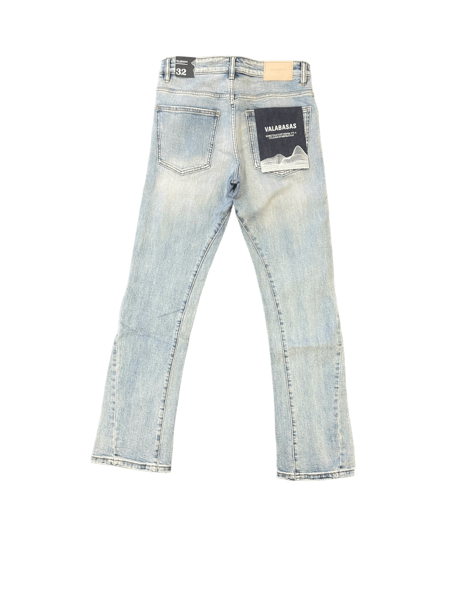 "ESSENCE" LT BLUE STRAIGHT JEANS
