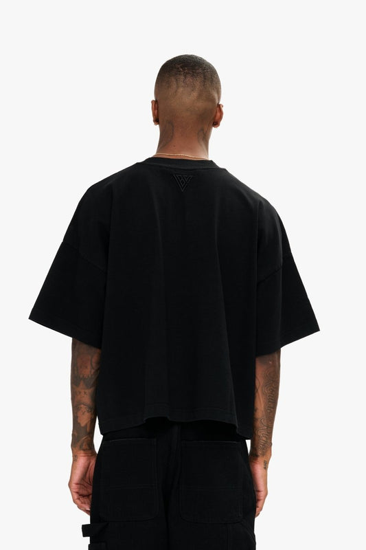 Essential Crop Tee Black - Valabasas