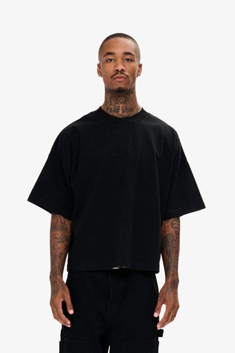 Essential Crop Tee Black - Valabasas