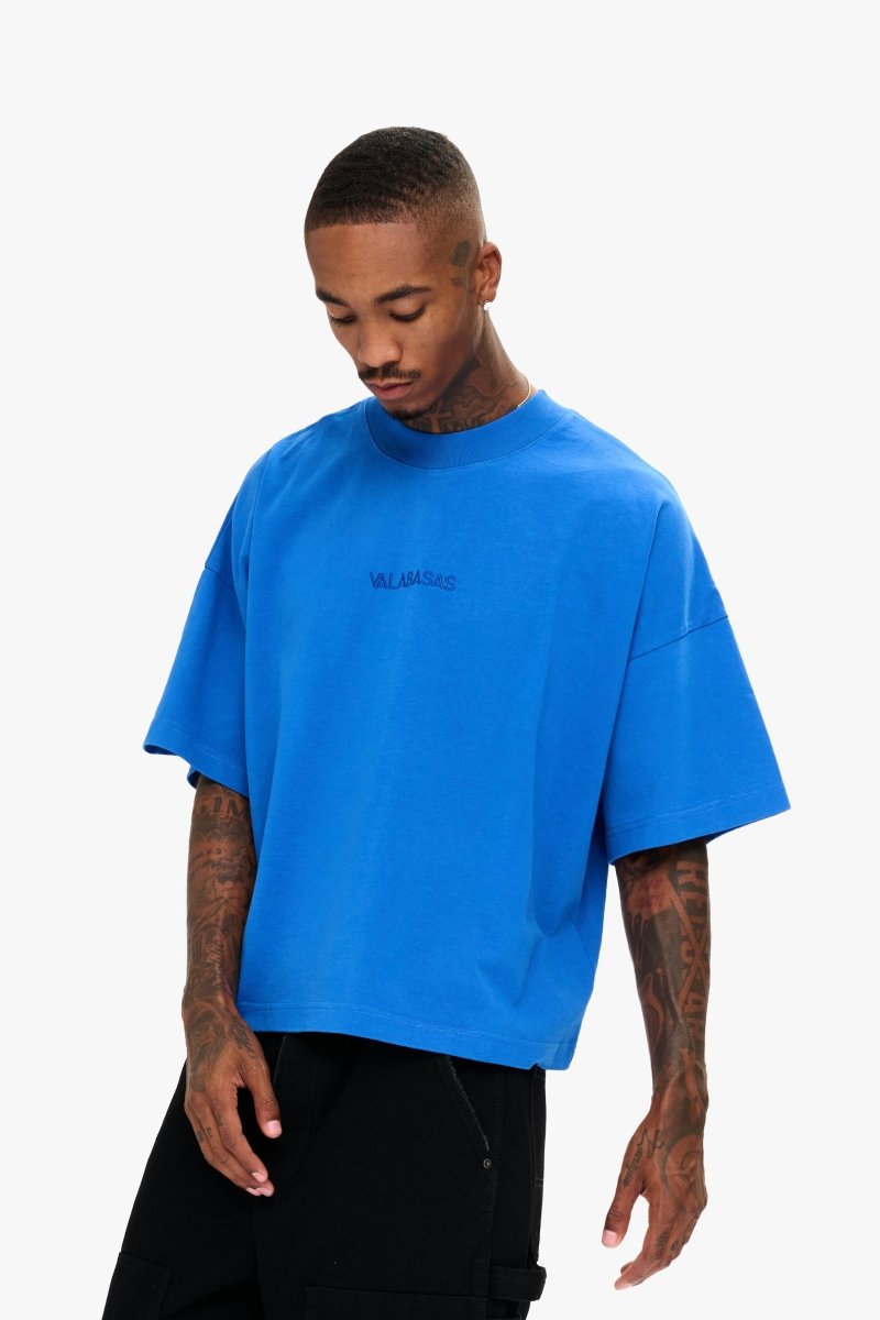 Essential Crop Tee Electric Blue - Valabasas