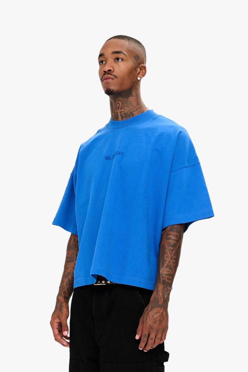 Essential Crop Tee Electric Blue - Valabasas