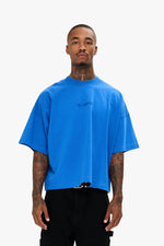 Essential Crop Tee Electric Blue