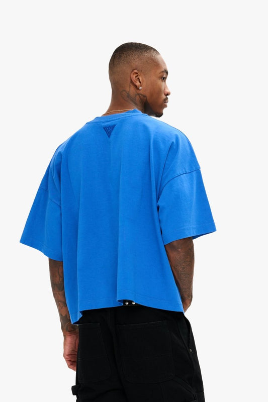 Essential Crop Tee Electric Blue - Valabasas