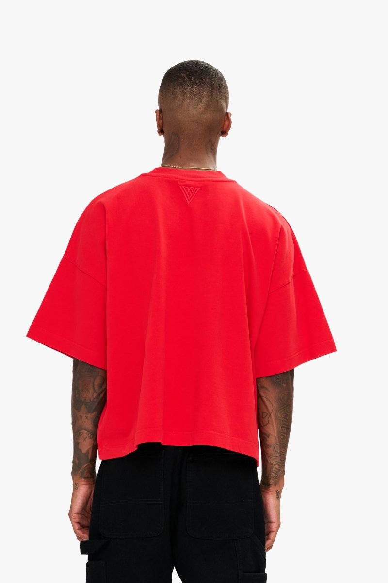 Essential Crop Tee Red