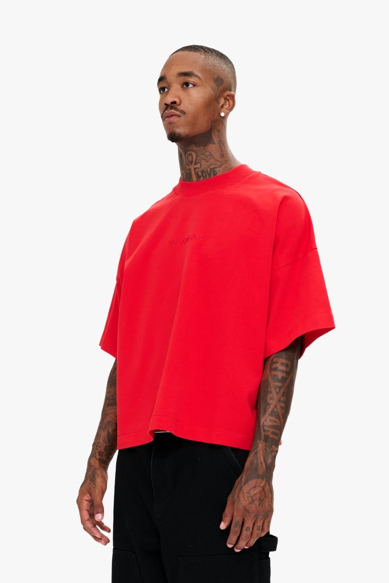 Essential Crop Tee Red