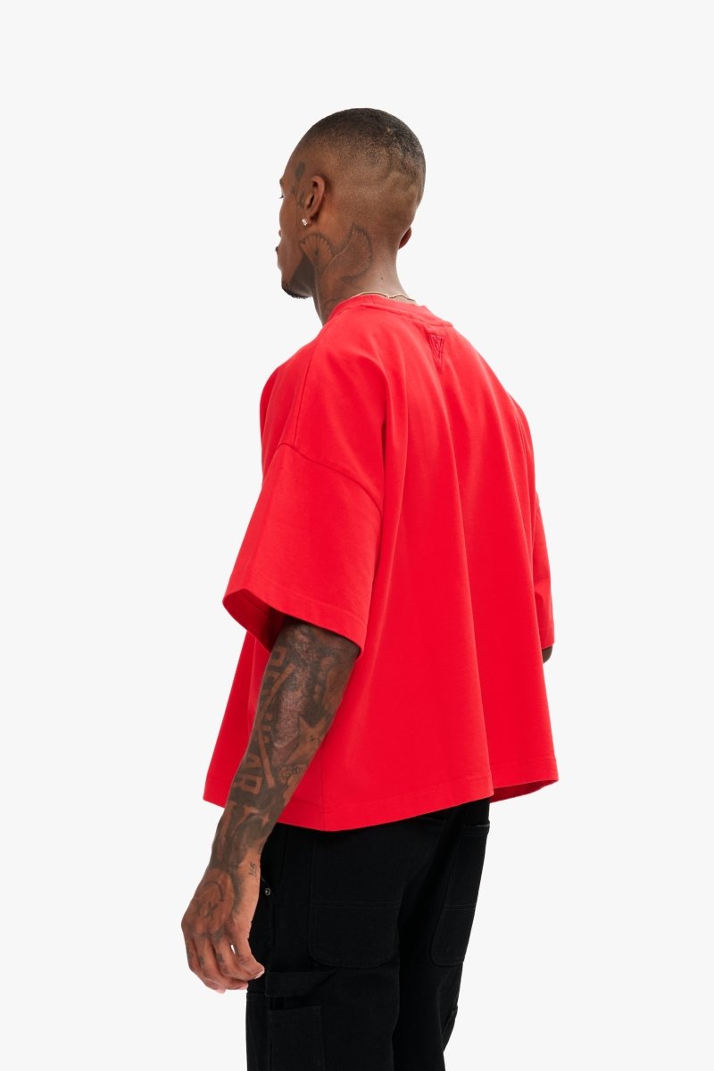 Essential Crop Tee Red