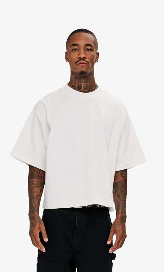 Essential Crop Tee White - Valabasas