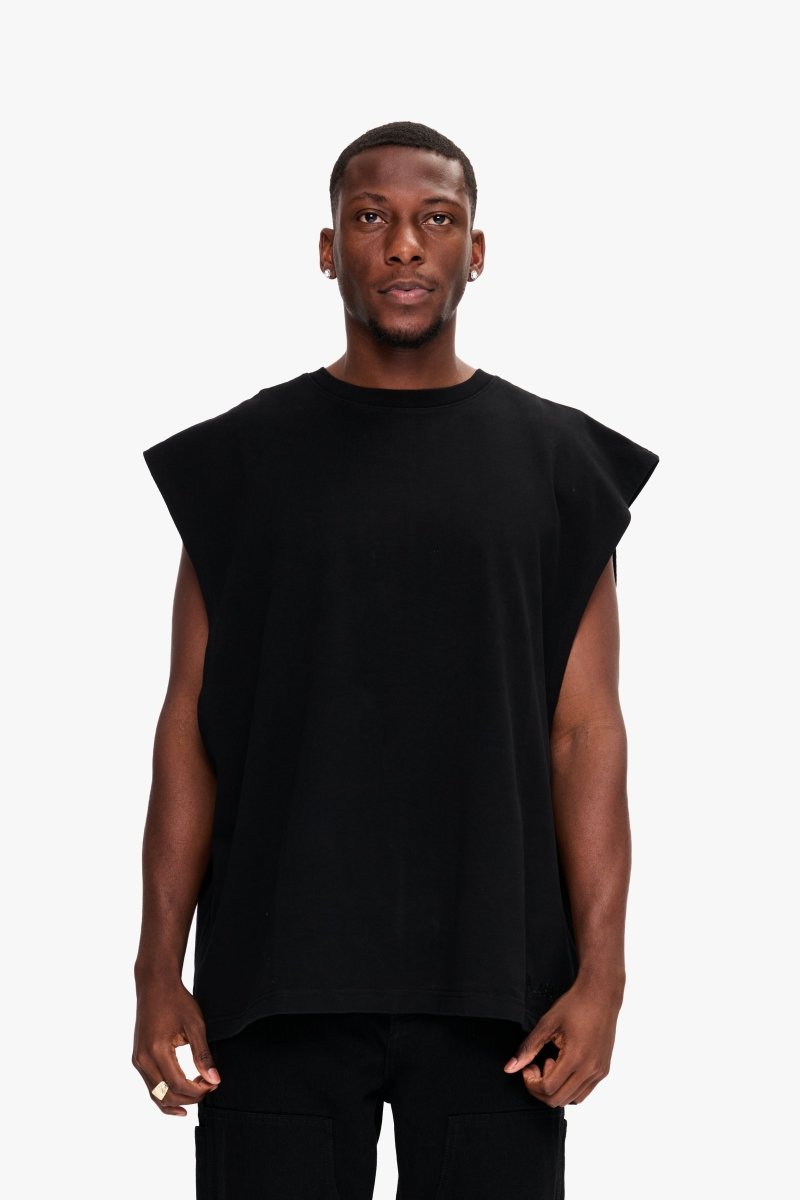 Essential Sleeveless Tee Black - Valabasas