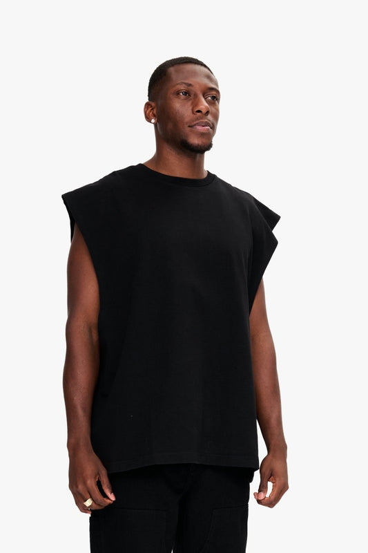 Essential Sleeveless Tee Black - Valabasas