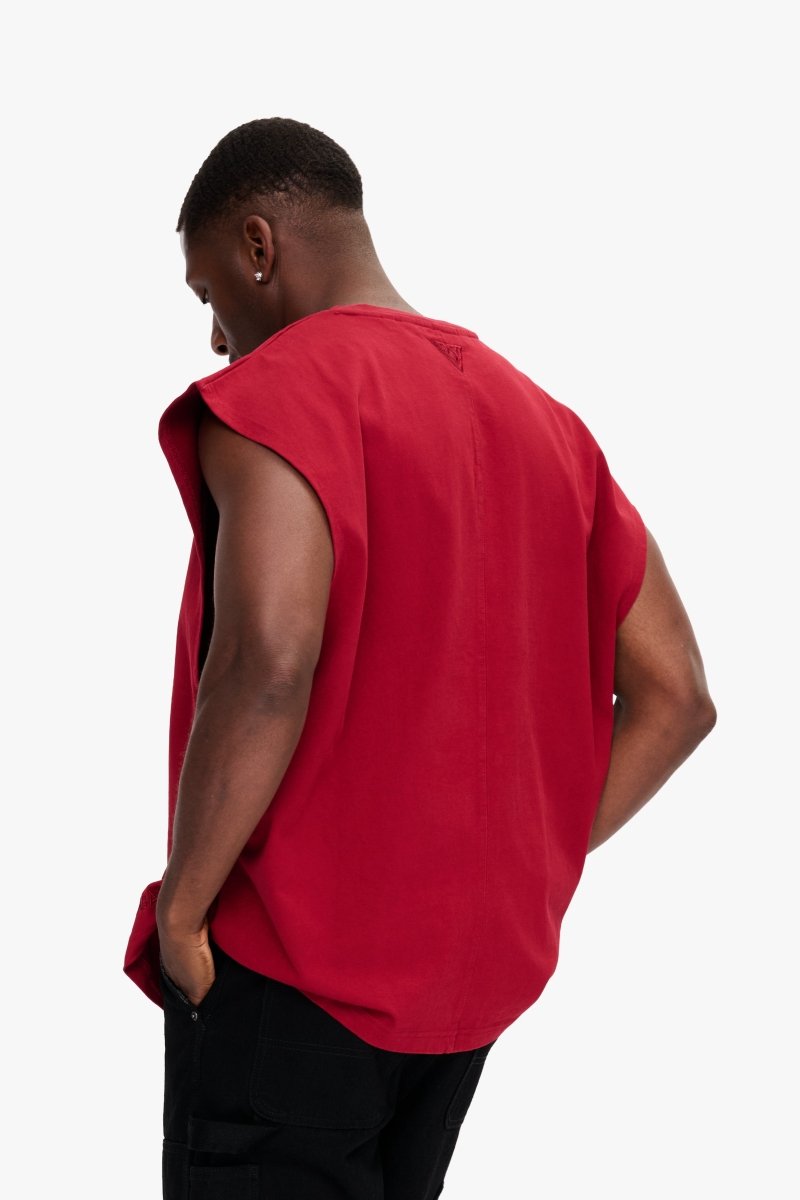 Essential Sleeveless Tee Bloodstone - Valabasas