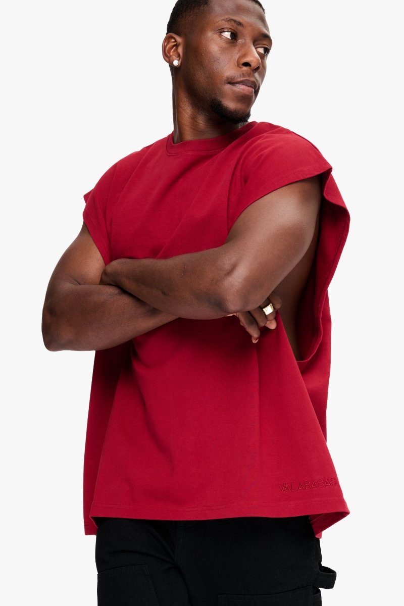 Essential Sleeveless Tee Bloodstone - Valabasas