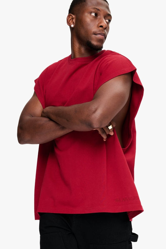 Essential Sleeveless Tee Bloodstone - Valabasas