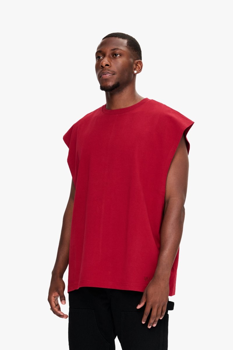 Essential Sleeveless Tee Bloodstone - Valabasas