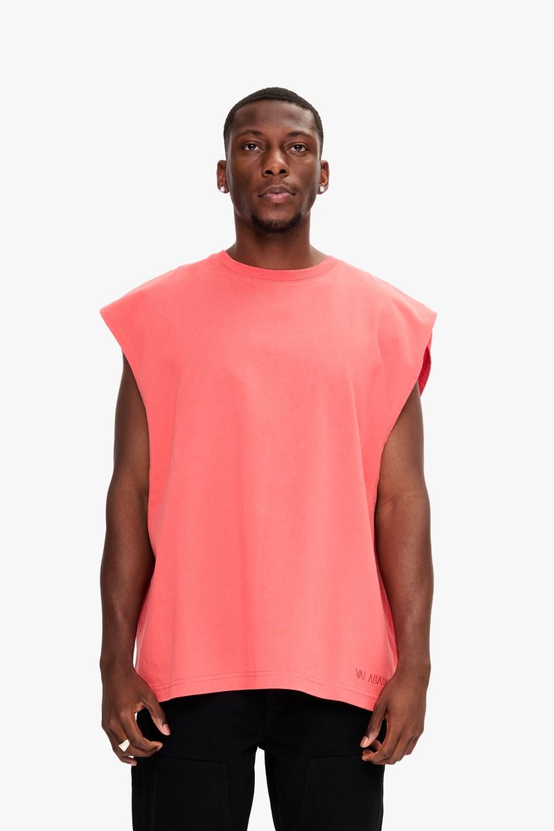 Essential Sleeveless Tee Deep Sea Coral - Valabasas