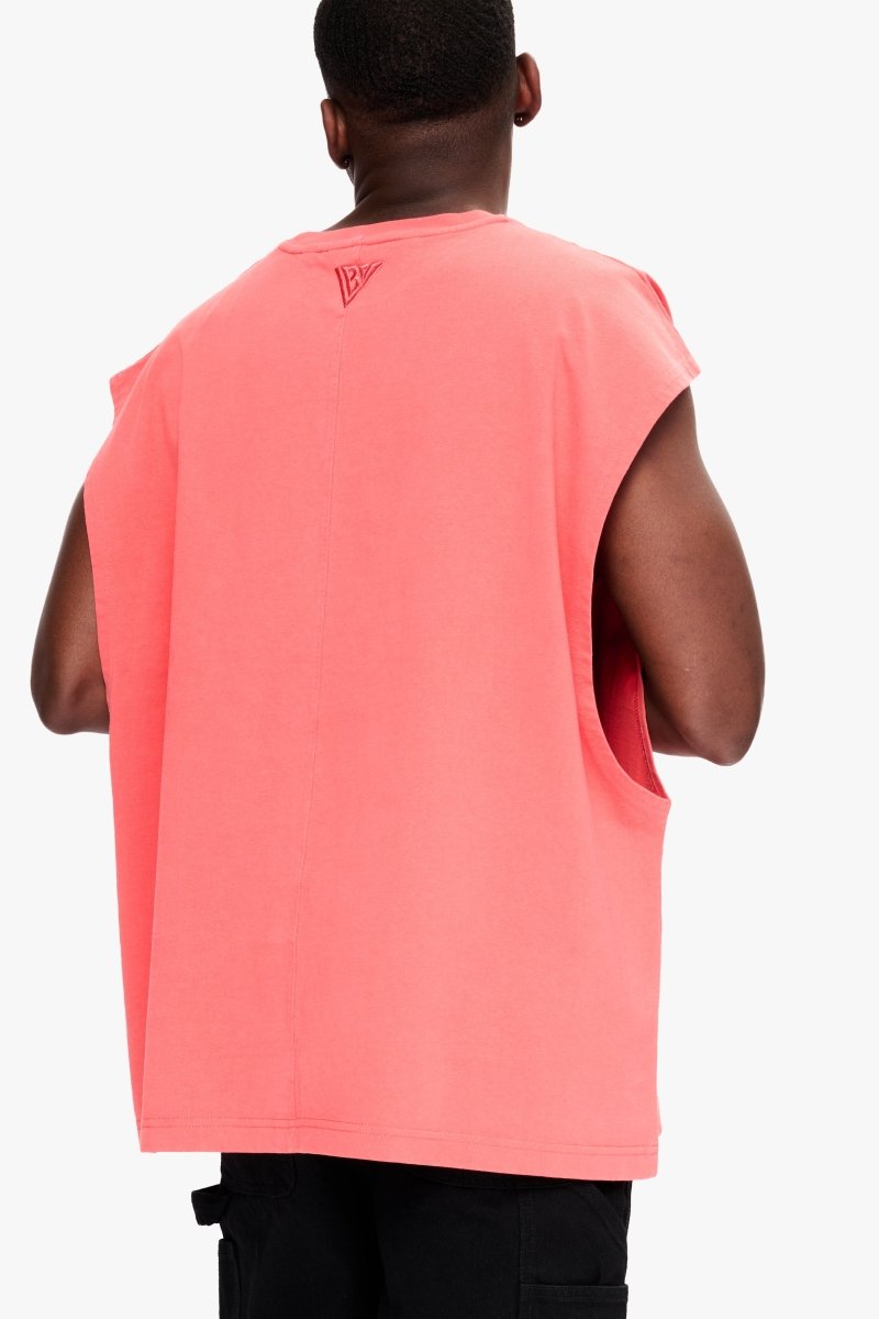 Essential Sleeveless Tee Deep Sea Coral - Valabasas