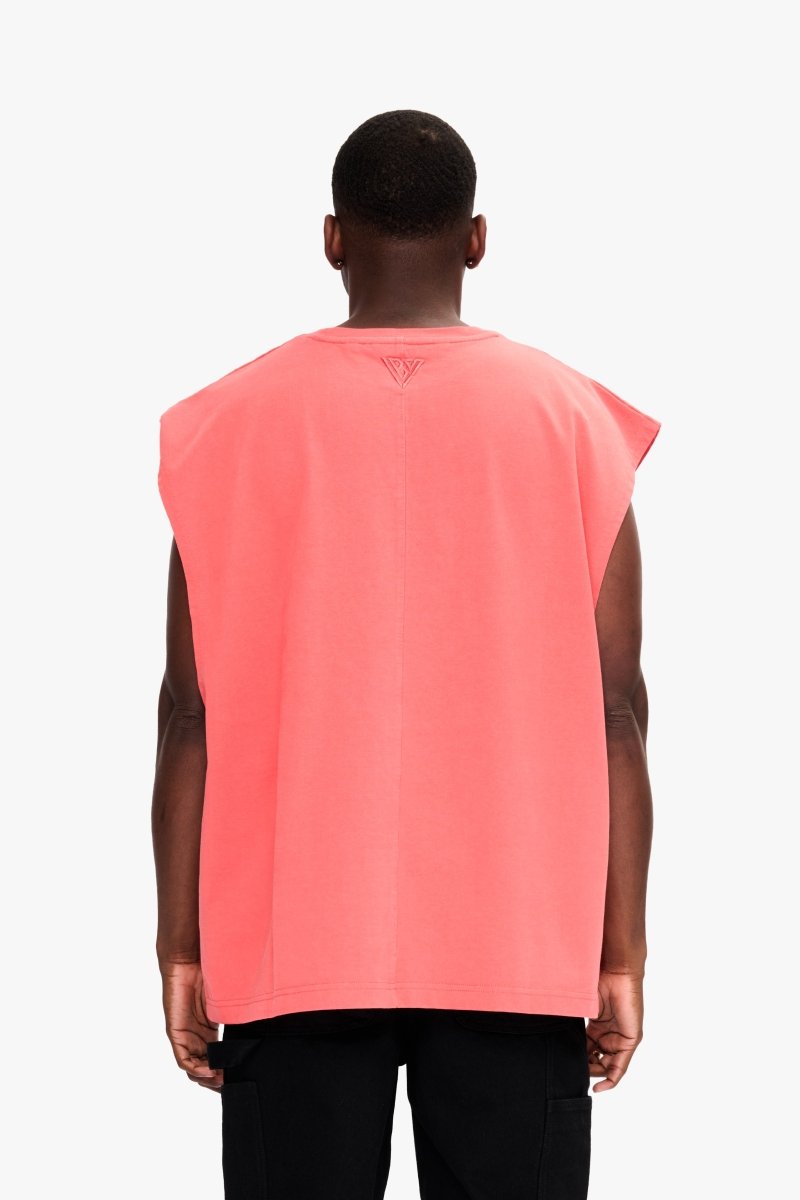 Essential Sleeveless Tee Deep Sea Coral - Valabasas