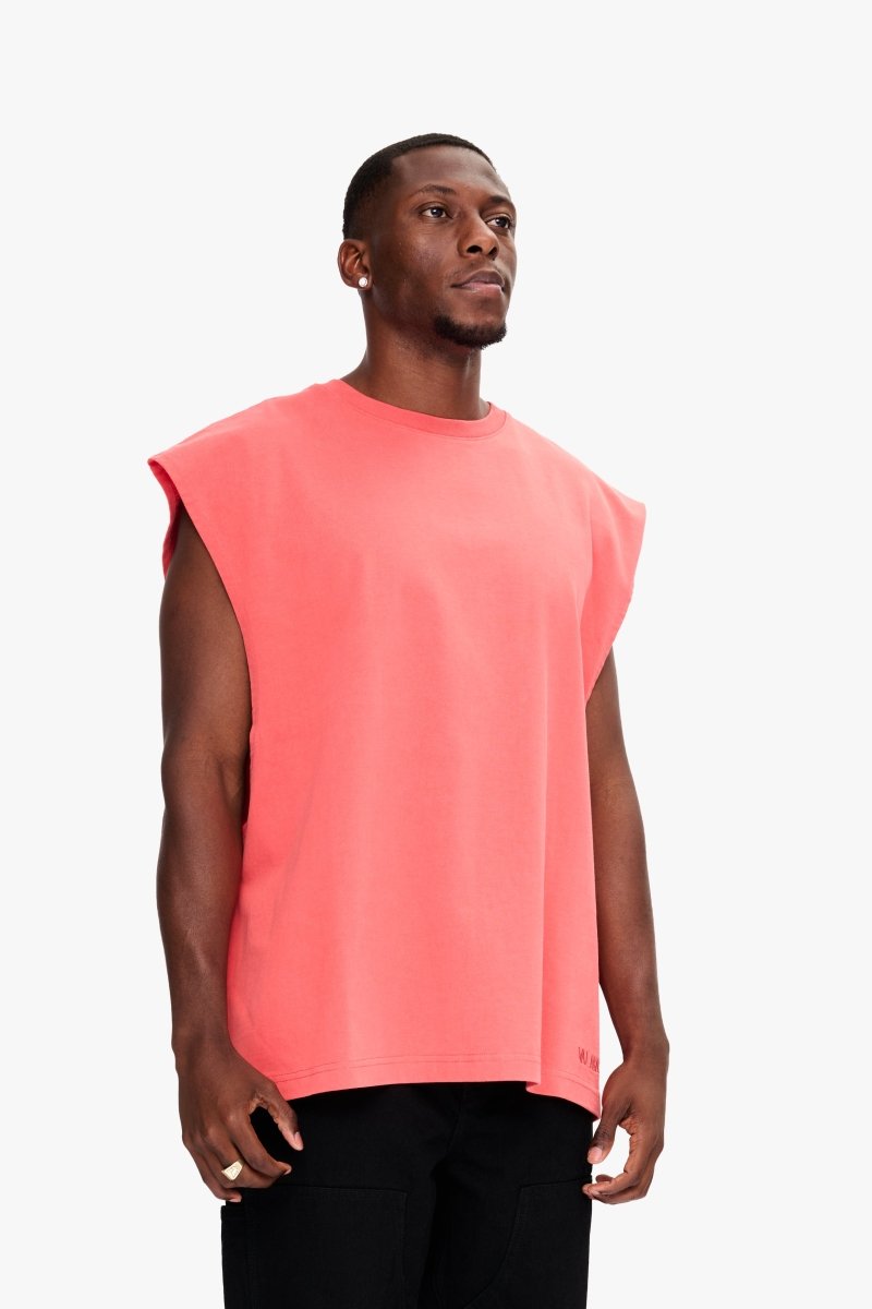 Essential Sleeveless Tee Deep Sea Coral - Valabasas