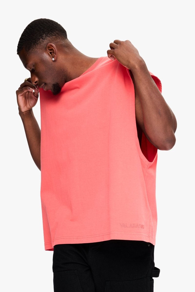 Essential Sleeveless Tee Deep Sea Coral - Valabasas
