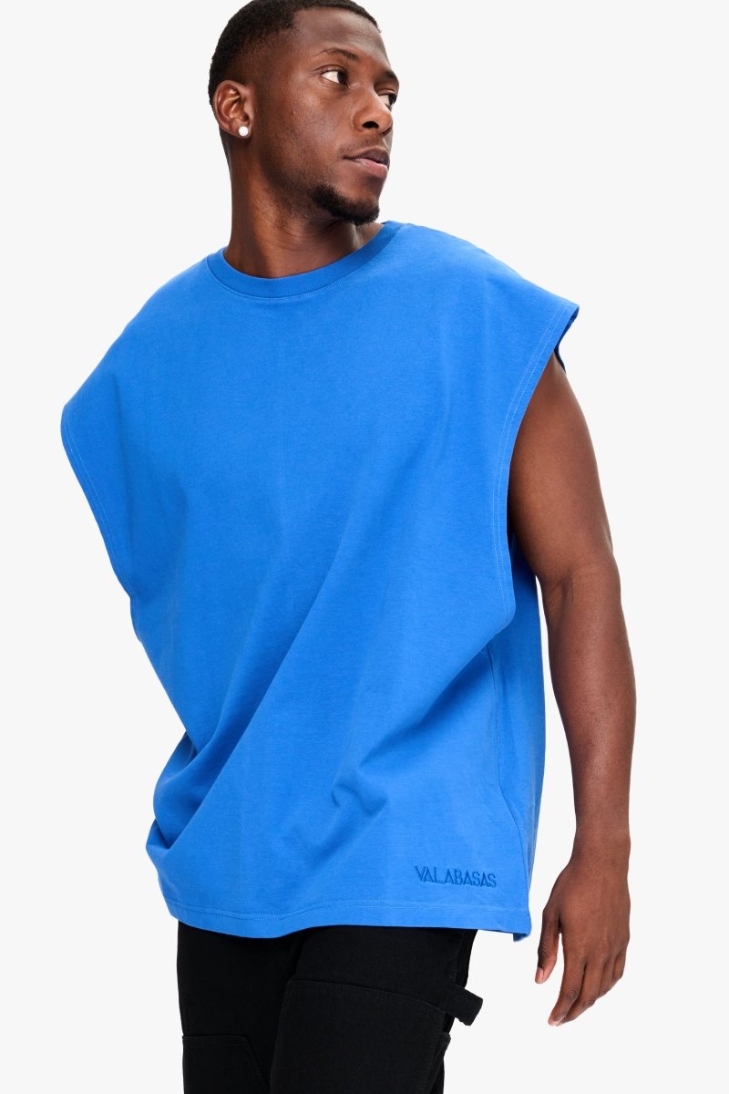 Essential Sleeveless Tee Electric Blue - Valabasas