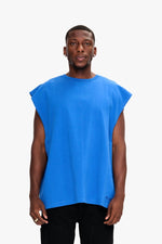 Essential Sleeveless Tee Electric Blue