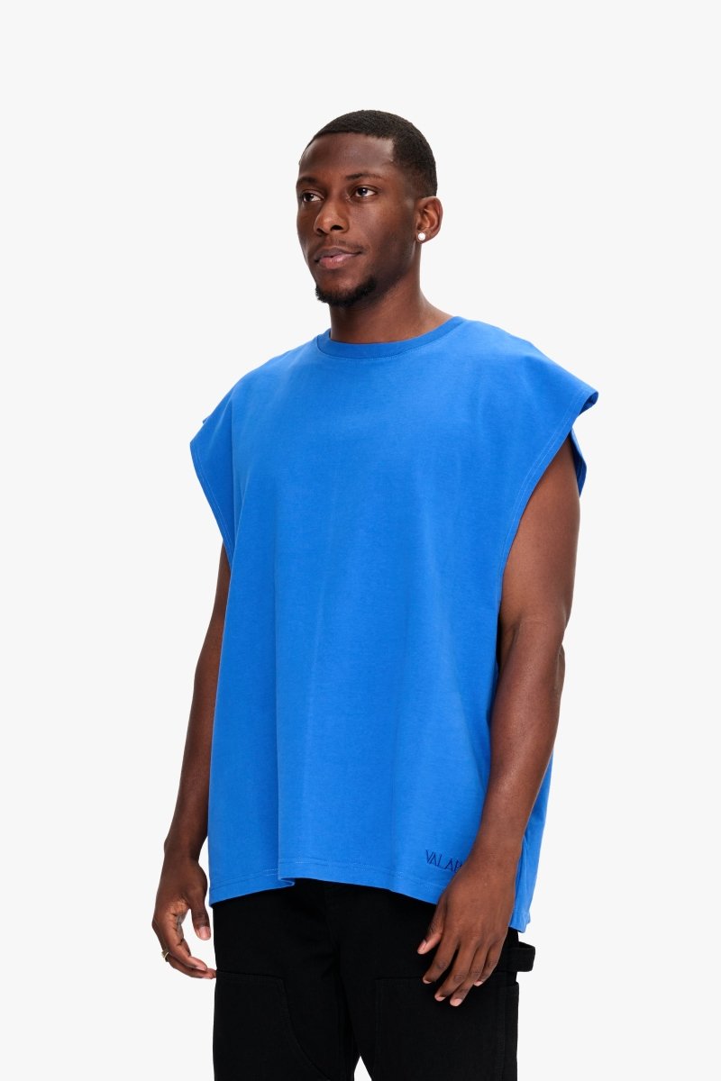 Essential Sleeveless Tee Electric Blue - Valabasas