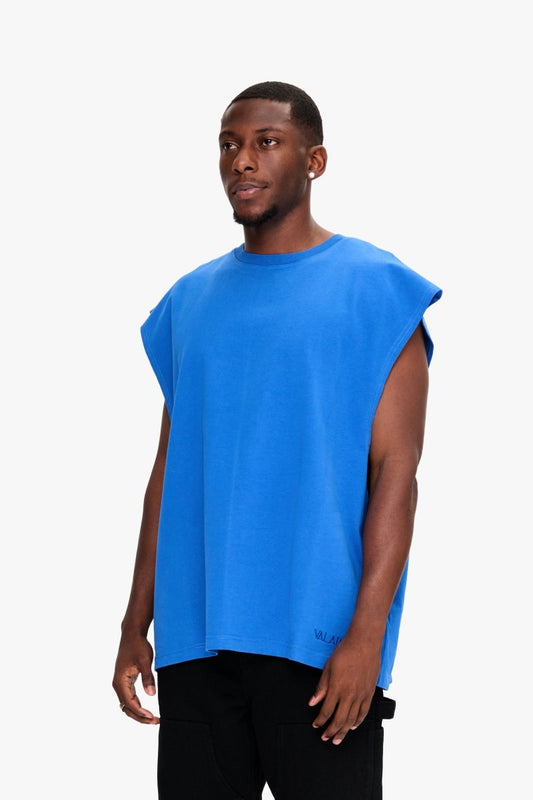 Essential Sleeveless Tee Electric Blue - Valabasas