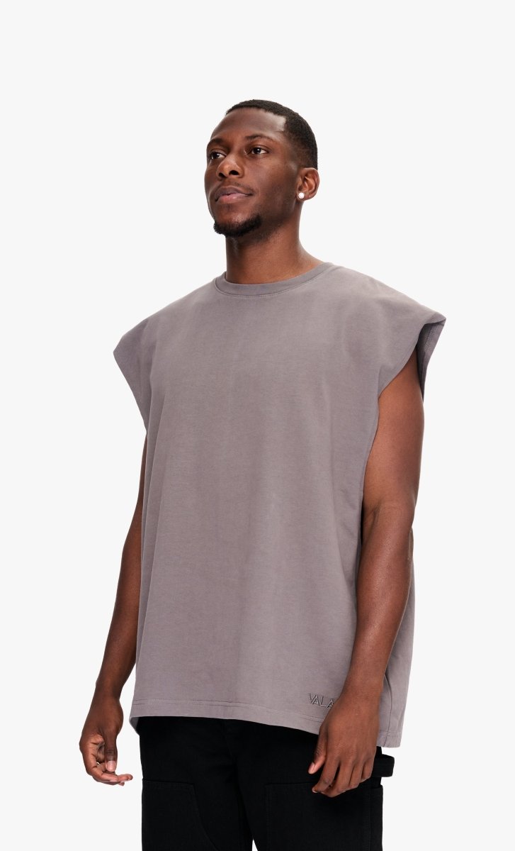 Essential Sleeveless Tee Graphite - Valabasas