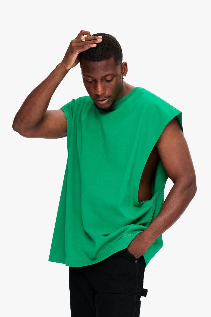 Essential Sleeveless Tee Green - Valabasas