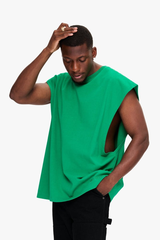 Essential Sleeveless Tee Green - Valabasas