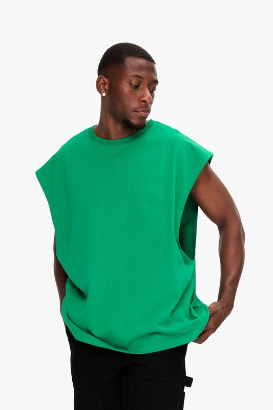 Essential Sleeveless Tee Green - Valabasas
