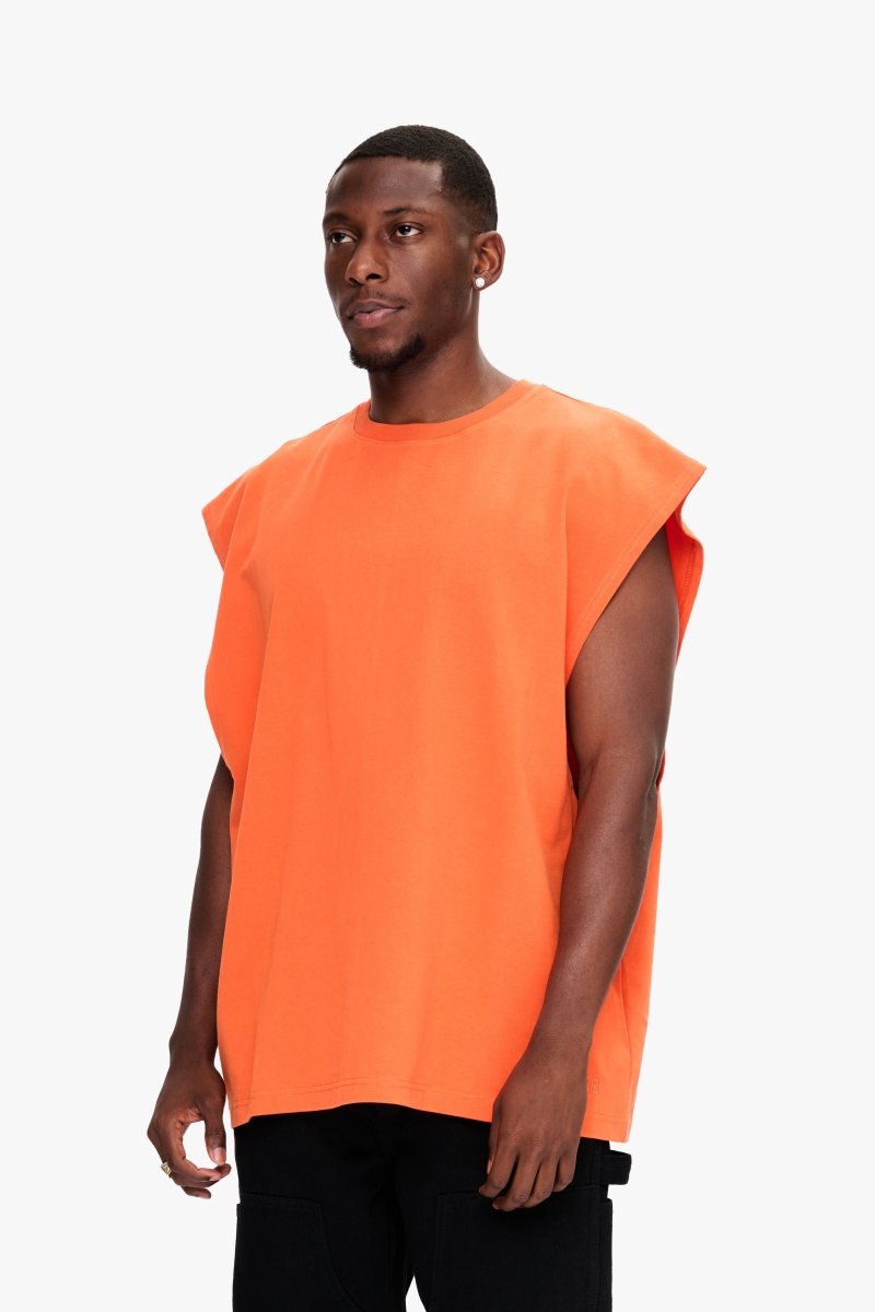 Essential Sleeveless Tee Orange - Valabasas