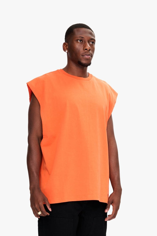 Essential Sleeveless Tee Orange - Valabasas