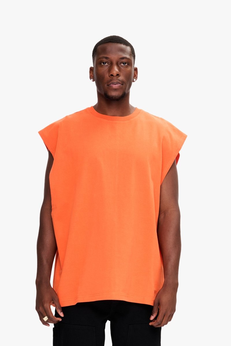 Essential Sleeveless Tee Orange - Valabasas