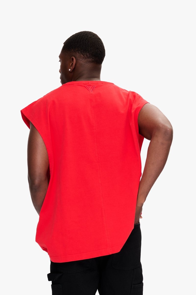 Essential Sleeveless Tee Red - Valabasas