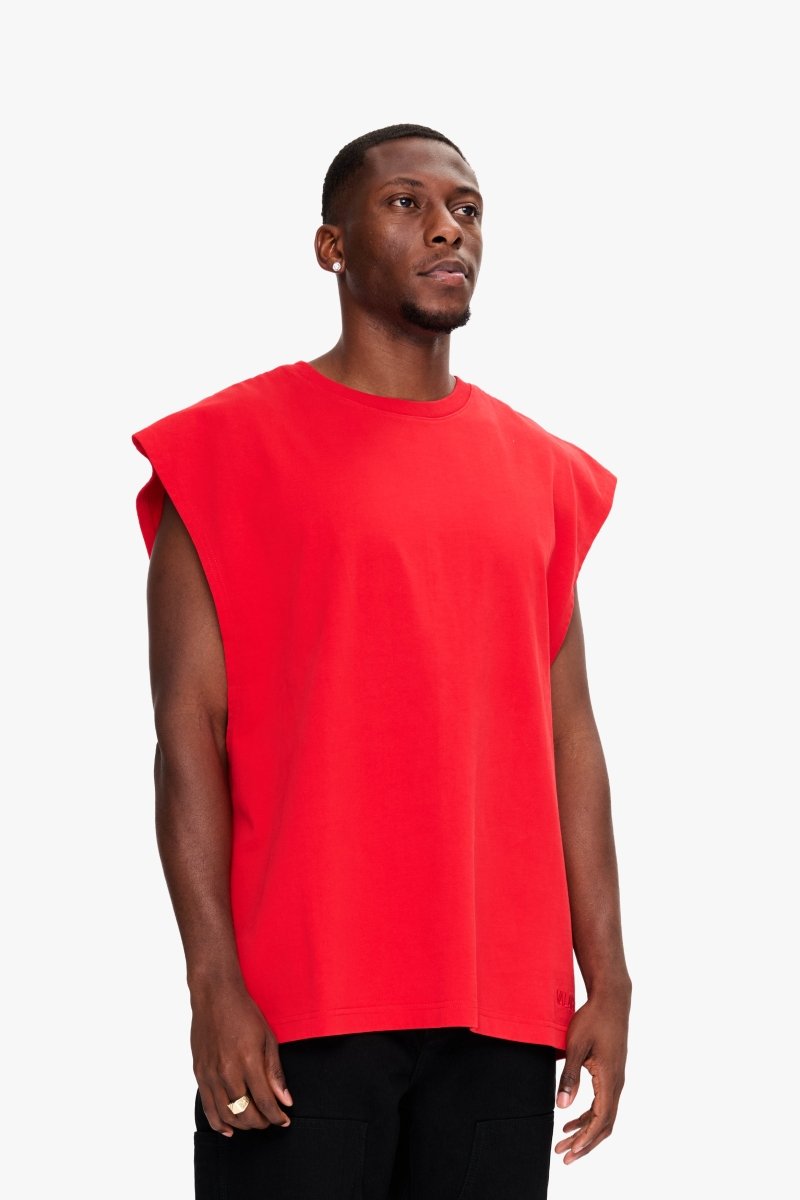 Essential Sleeveless Tee Red - Valabasas