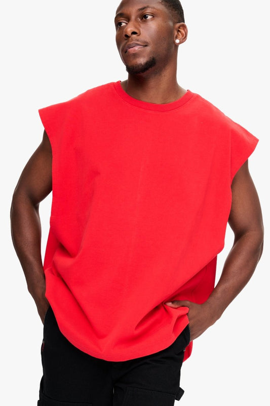 Essential Sleeveless Tee Red - Valabasas