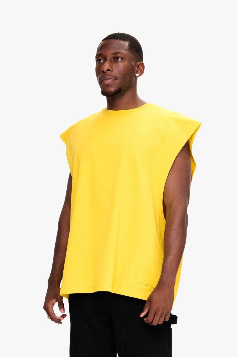 Essential Sleeveless Tee Yellow - Valabasas