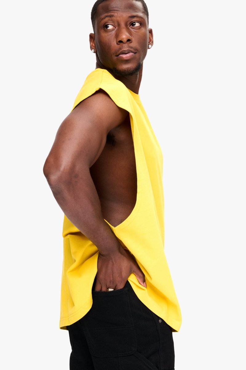 Essential Sleeveless Tee Yellow - Valabasas