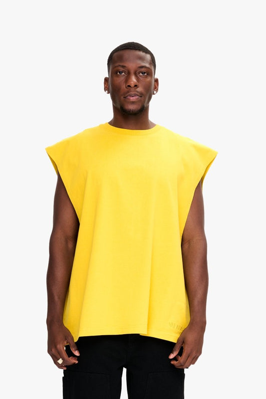 Essential Sleeveless Tee Yellow - Valabasas