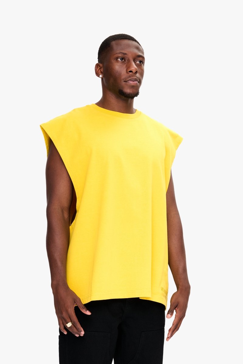 Essential Sleeveless Tee Yellow - Valabasas