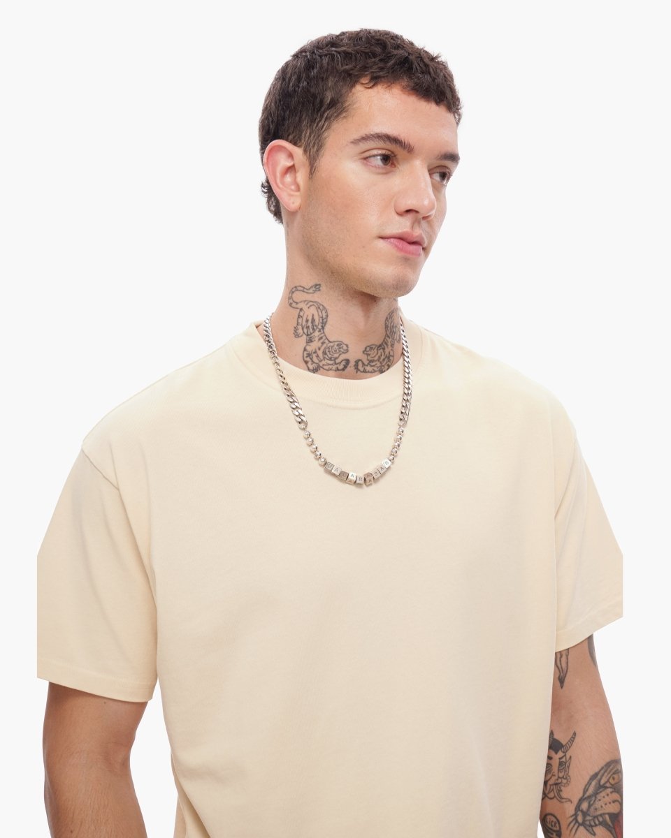 Essential Tank Beige Tee - Valabasas