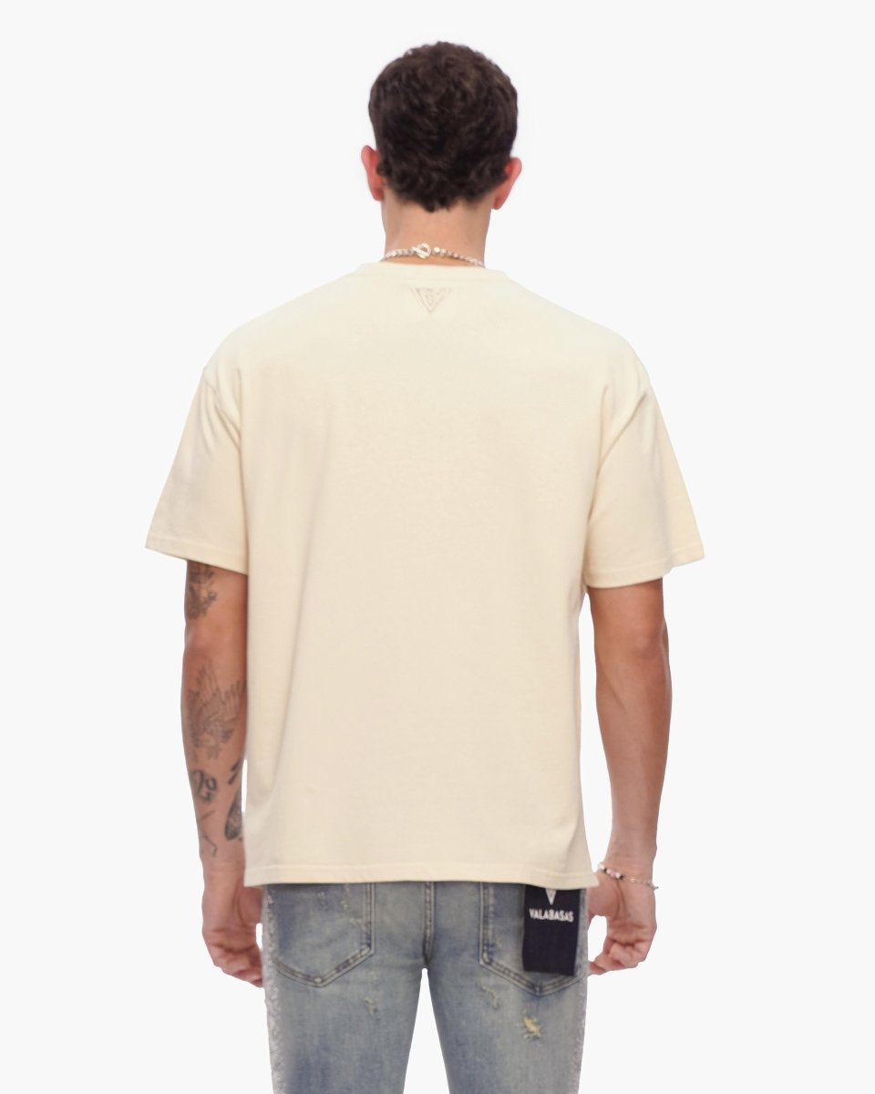 Essential Tank Beige Tee - Valabasas