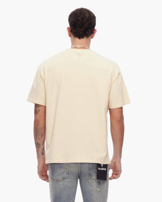 Essential Tank Beige Tee - Valabasas