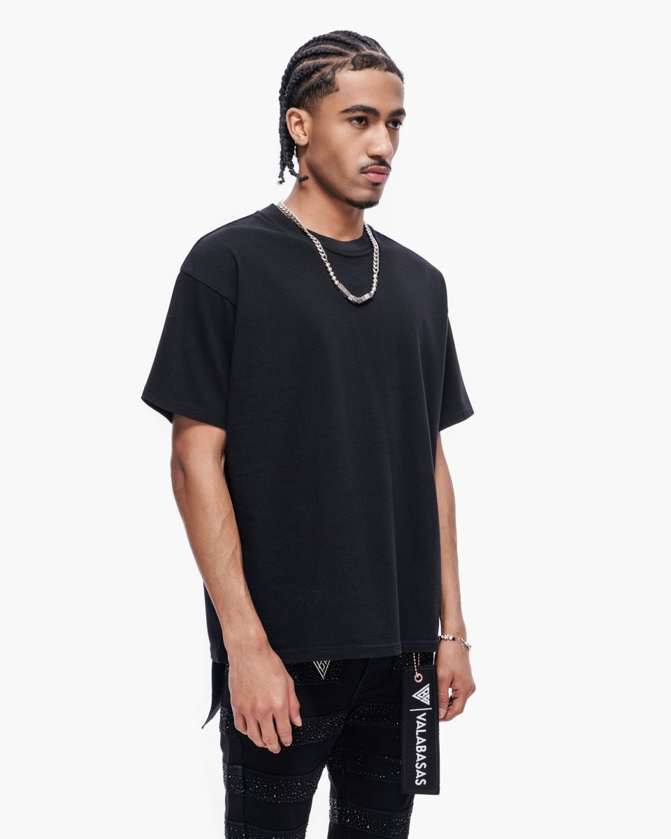 Essential Tank Black Tee - Valabasas