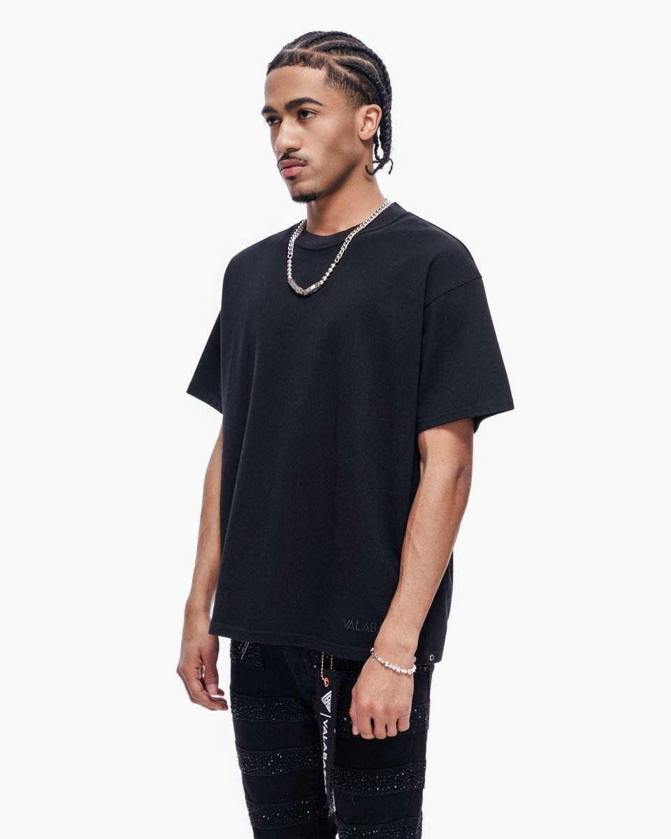 Essential Tank Black Tee - Valabasas