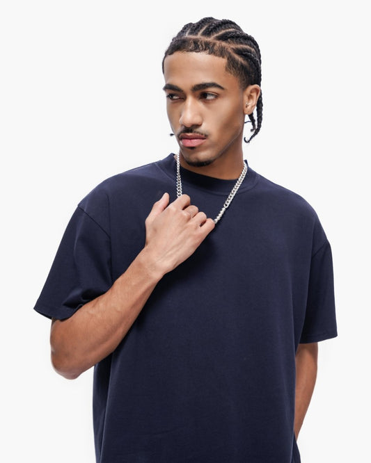 Essential Tank Navy Blue Tee - Valabasas