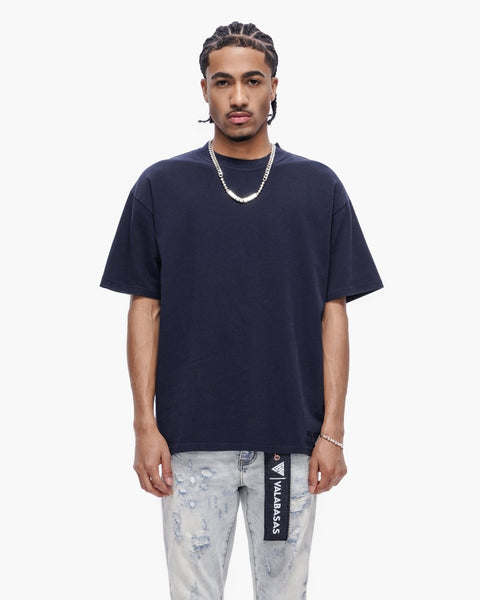 希少 ka na ta classic shirts / Wool Navy Essential Tank Navy Blue Tee – Valabasas