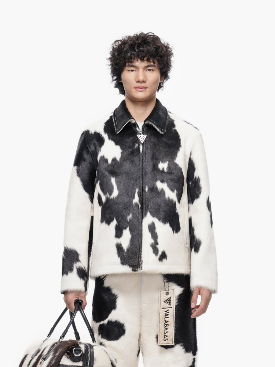 Étalon 100% Cowhide Jacket – Black & White - Valabasas